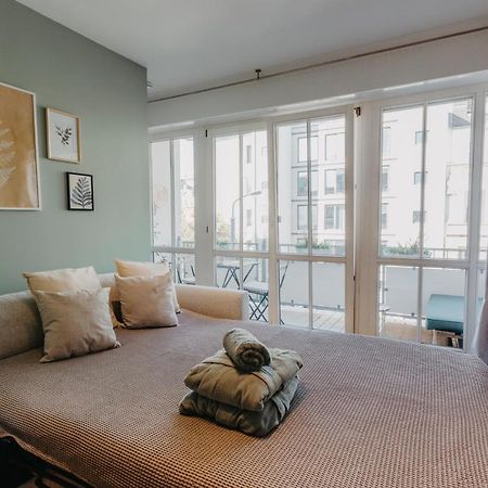 Traber Apartments Im Herzen Leipzigs Balkon Parkplatz Buitenkant foto