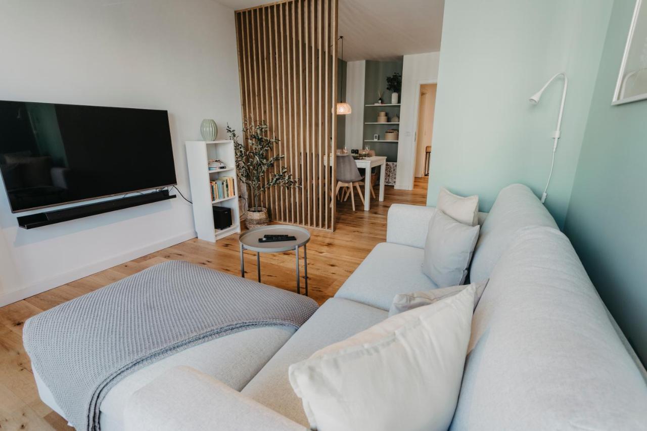 Traber Apartments Im Herzen Leipzigs Balkon Parkplatz Buitenkant foto